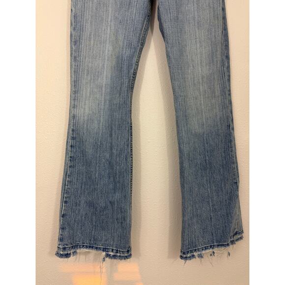 Vintage Buckle Liberty Regular Flare Jeans Women’s 28x31.5 Light Wash Y2K Denim - Picture 3 of 7